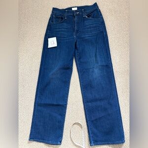 Mother Women’s The Rambler Zip Ankle Blue Jeans